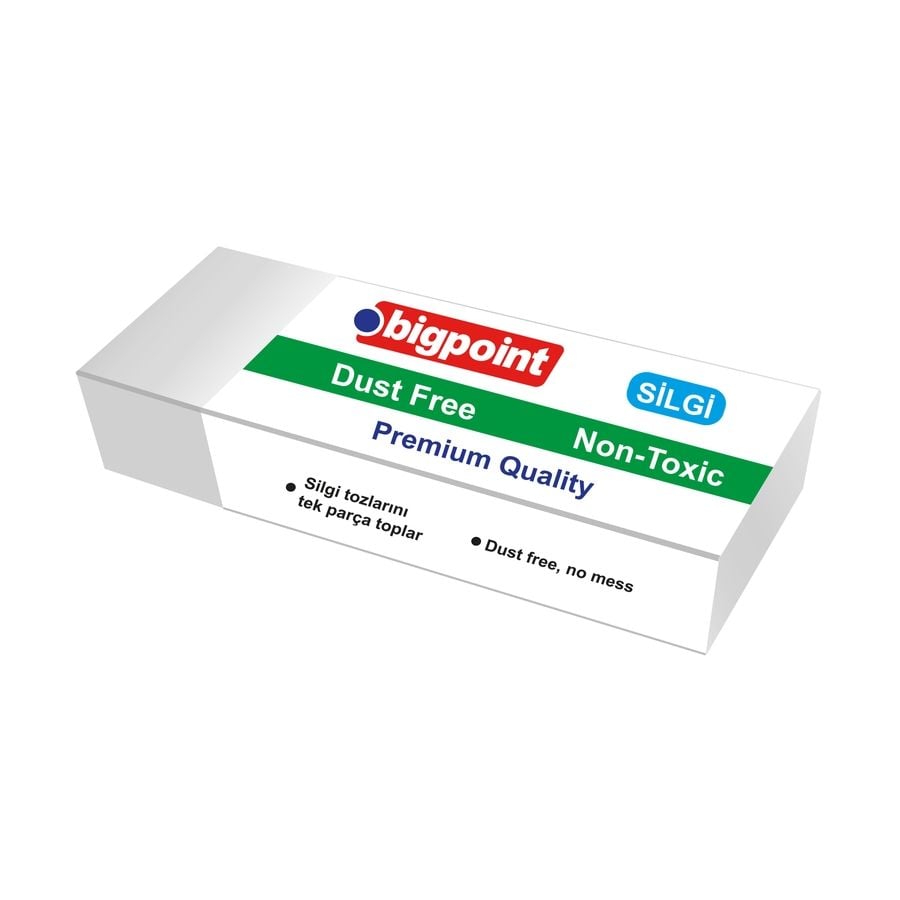 BİGPOİNT BP974-30 DUST-FREE SİLGİ BEYAZ - ORTA BOY 30'LU KUTU