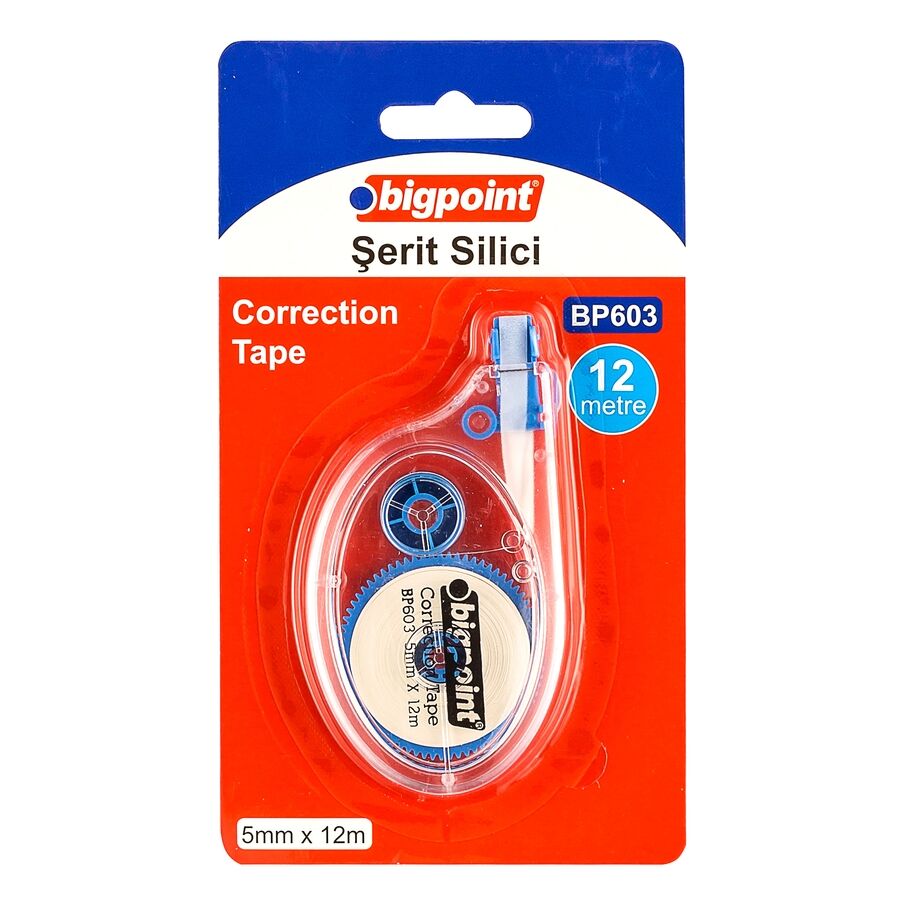 BİGPOİNT BP603 ŞERİT SİLİCİ YATAY 5 MM X 12 METRE 24'LÜ KUTU