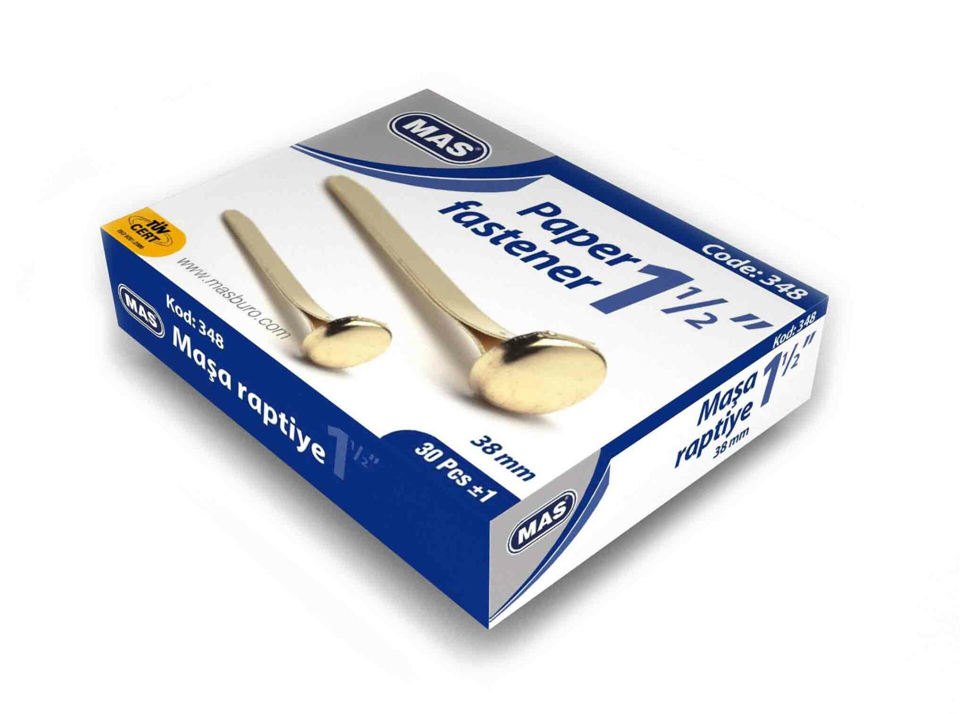 MAS 348 MAŞA RAPTİYE NO:9 38 MM 36'LI KT.