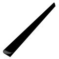 BİGPOİNT BP623-06-95 OVAL PROFİL(SIRTLIK) 6 MM SİYAH 100'LÜ KUTU