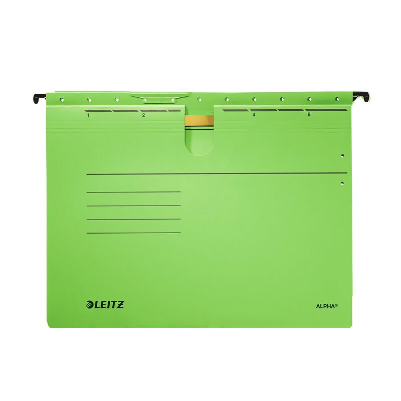 LEITZ 1984-55 ALPHA ASKILI DOSYA YEŞİL 25'Lİ KT.