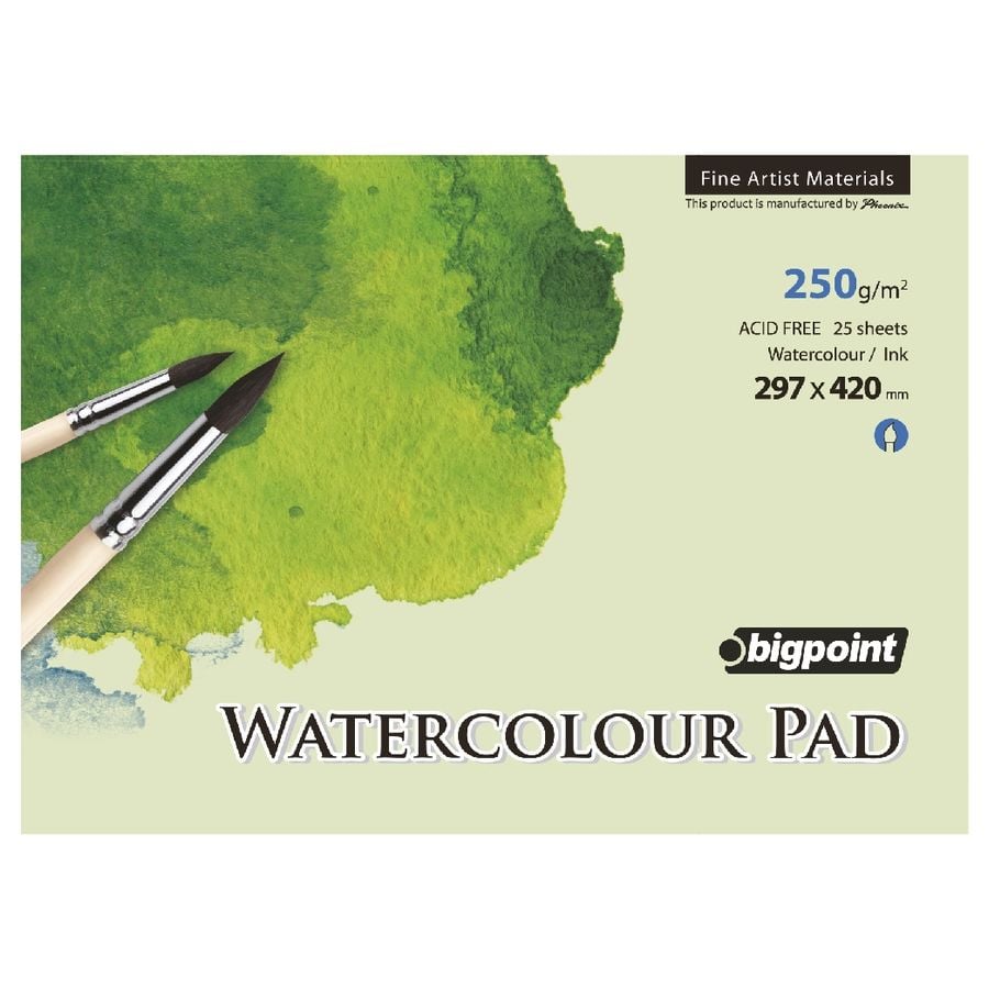 BİGPOİNT BPP303 A3 SULUBOYA BLOK 250 GRAM - 25 YAPRAK (WATERCOLOUR PAD)