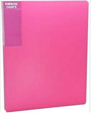 ÖNDER 128-23 RAİNBOW COLORS 40'LU SUNUM DOSYASI PP PEMBE