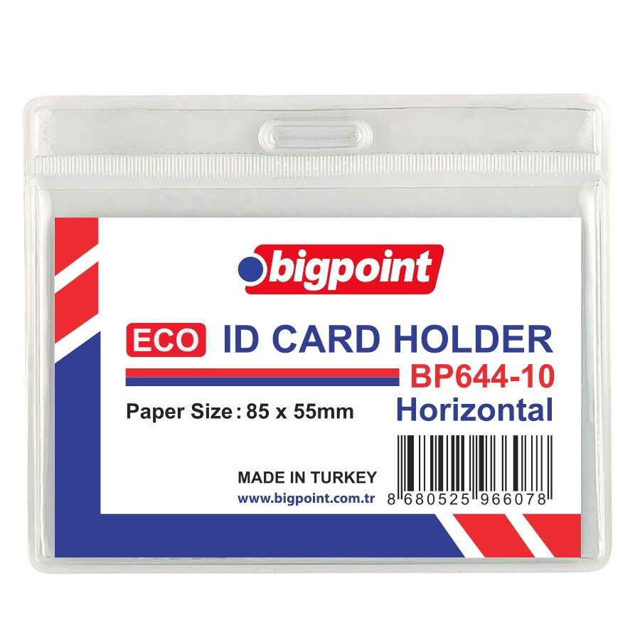 BİGPOİNT BP644-10 ECO KART POŞETİ YATAY 85X55MM 100'LÜ PAKET