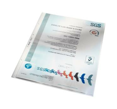 LEITZ 4702 DELİKLİ POŞET DOSYA A3 DİKEY 50'Lİ