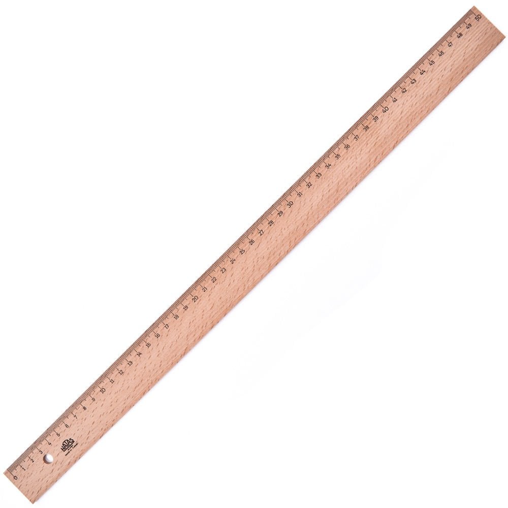 HATAS 00048 TAHTA CETVEL 50 CM TAKVİYESİZ 25'Lİ KT.