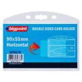BİGPOİNT BP667H ÇİFT TARAFLI KART KABI YATAY ŞEFFAF 90X55MM 10'LU PAKET