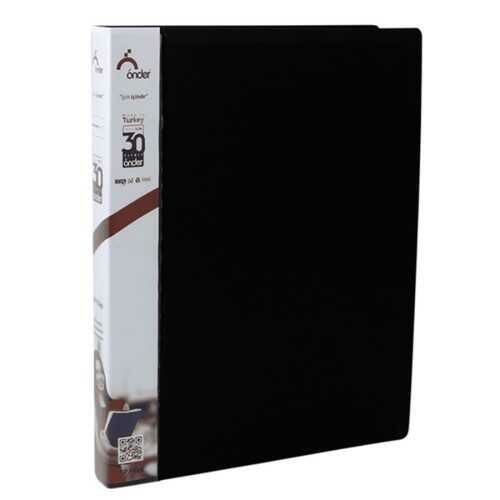 ÖNDER 1110-3 A4 PLASTİK ÇİFT MEKİNAZMALI DOSYA SİYAH