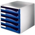 LEITZ 5280-35 EVRAK RAFI 5 ÇEKMECELİ MAVİ