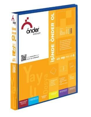 ÖNDER 1106-1 A4 PALSTİK YAYLI DOSYA MAVİ