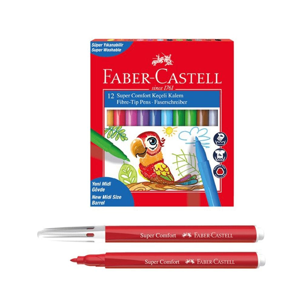 FABER 155130 KEÇELİ KALEM SÜPER COMFORT 12'Lİ