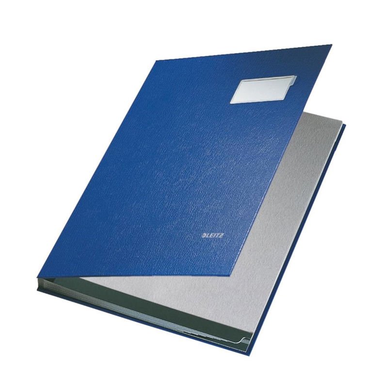 LEITZ 5701-35 İMZA DOSYASI 10 BÖLMELİ MAVİ