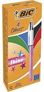 BİC 4 COLOURS SHINE PURPLE GÖVDE TÜKENMEZ KAL 12 Lİ KT 503815