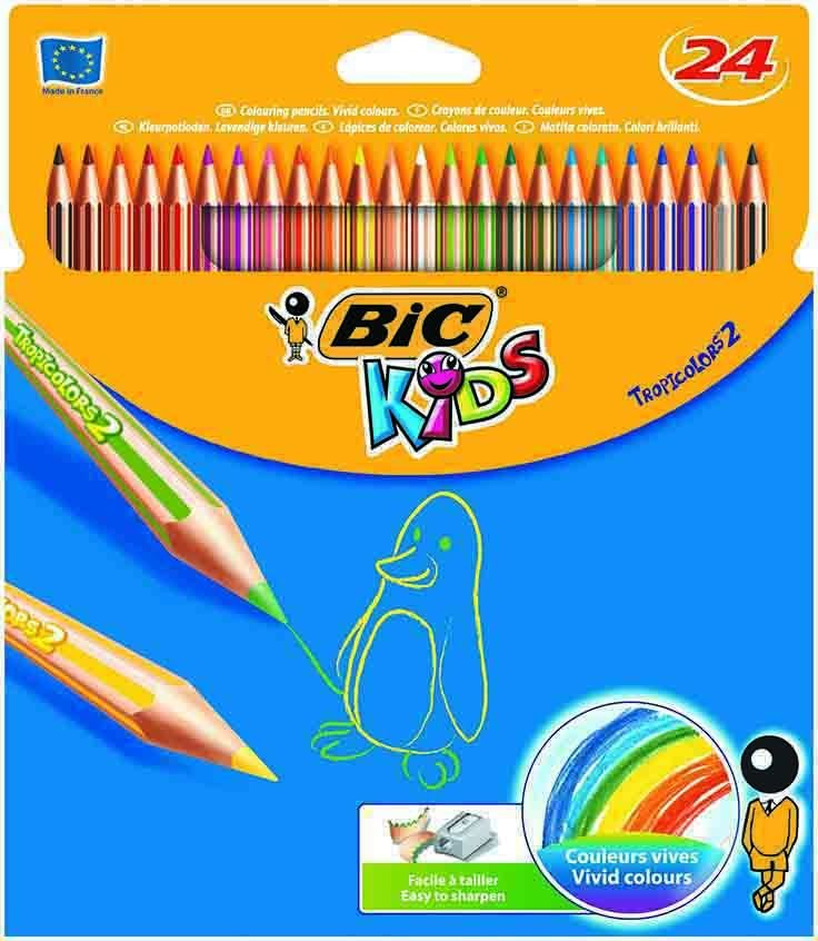 BİC KİDS TROPICOLORS 2 KURUBOYA 24 RENK 9375182