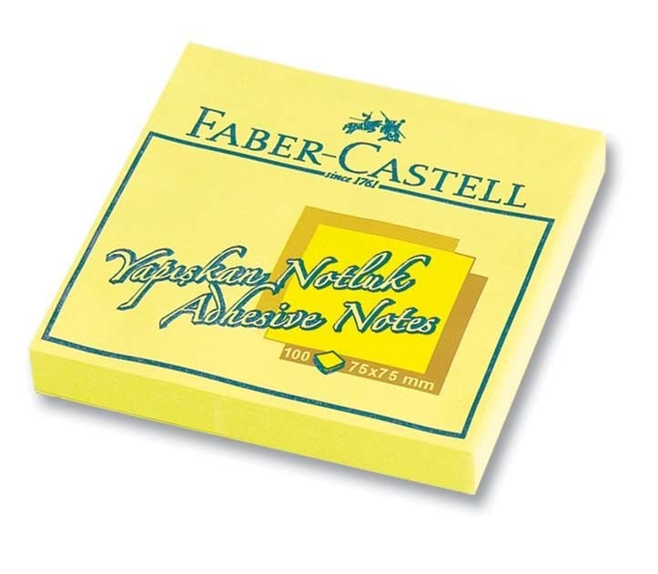 FABER 565401 YAPIŞKAN NOTLUK 75X75MM SARI 12'Lİ