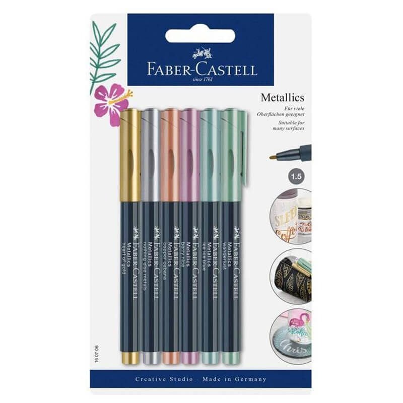 FABER 160706 METALİK MARKÖR 6'LI SET