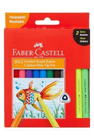 FABER 155133 KEÇELİ KALEM COMFORT NEON 10+2 HEDİYE