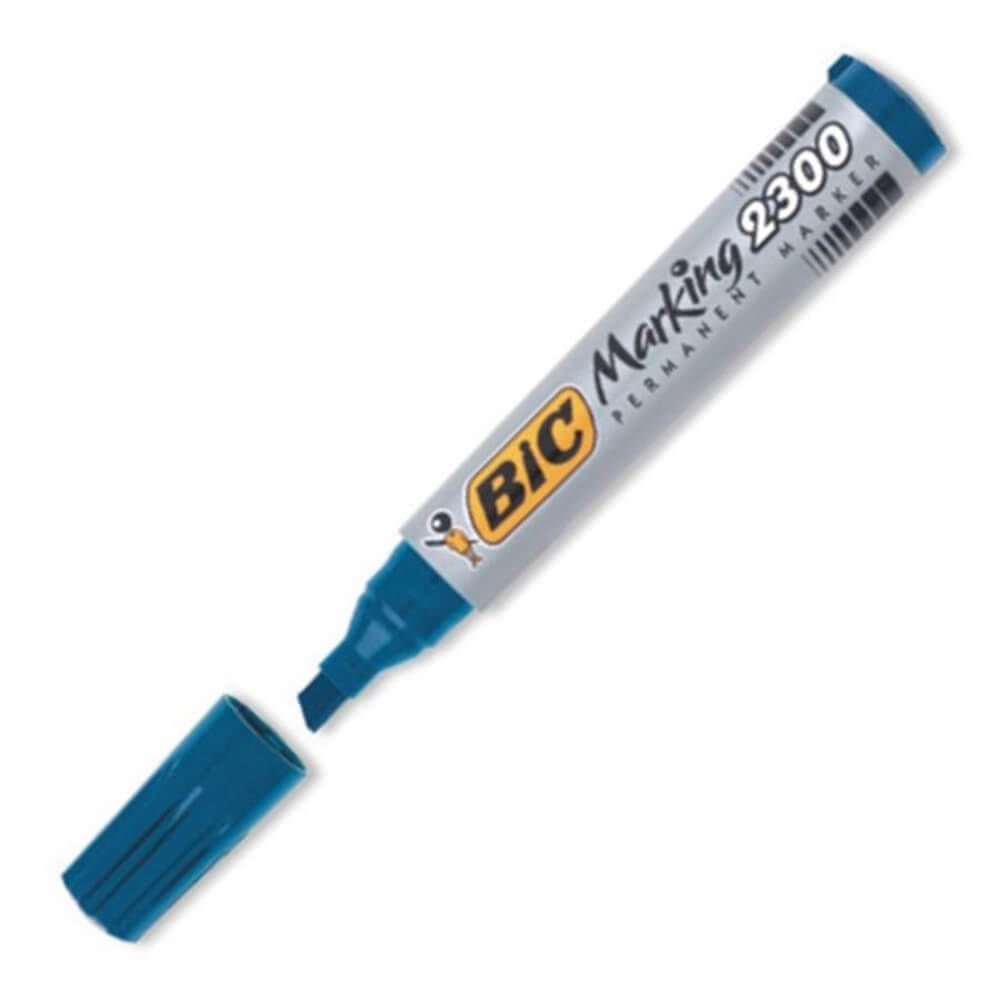 BİC PERMANENT MARKÖR 2300 KESİK UÇ MAVİ 12'Lİ KT 8209253