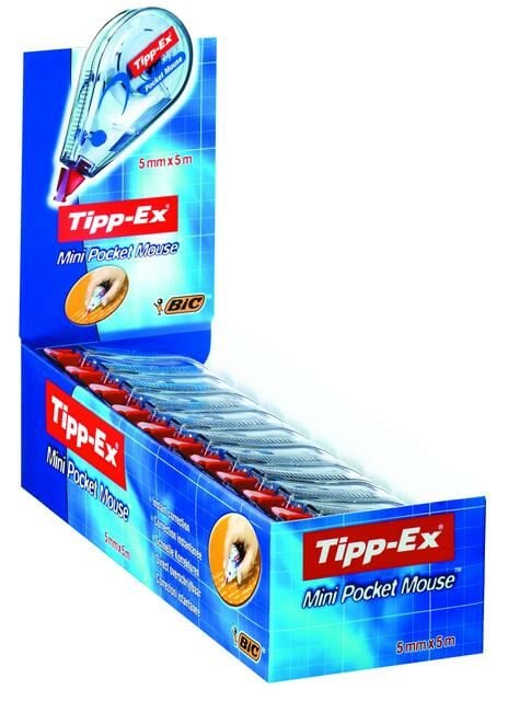 TİPP-EX MİNİ POCKET ŞERİT SİLİCİ 5MMX6M 932564 10'LU