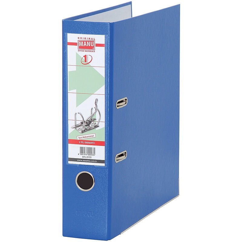 MANU 2030-35 GENİŞ KLASÖR MAVİ 24'LÜ