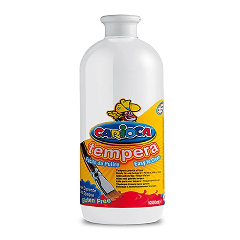CARİOCA KO030/01 TEMPERA SULUBOYA SÜPER YIKANABİLİR 1000 ml BEYAZ