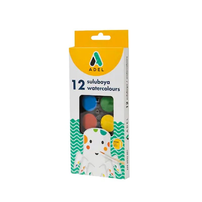 ADEL 933001 SULUBOYA 12 RENK KÜÇÜK BOY 24 MM