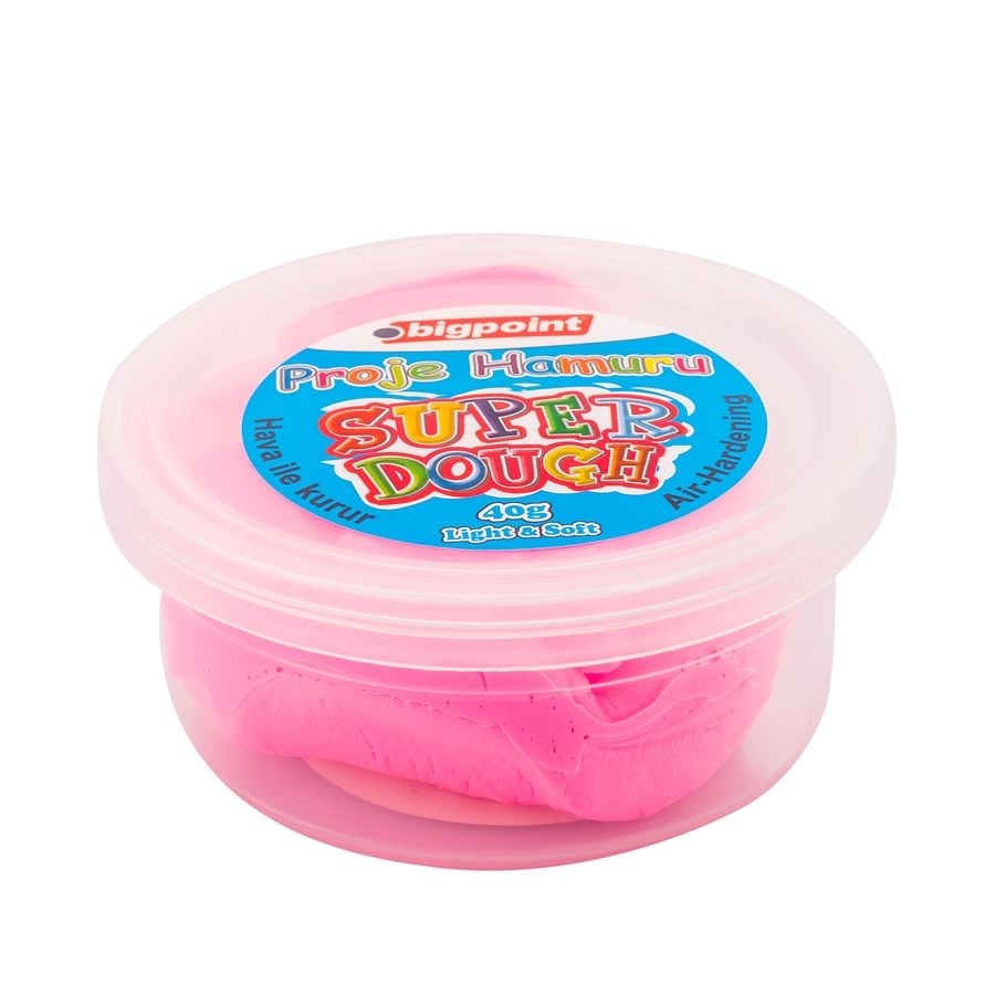 BİGPOİNT BP764-22 PROJE HAMURU 40 GRAM PEMBE 12'Lİ KT.