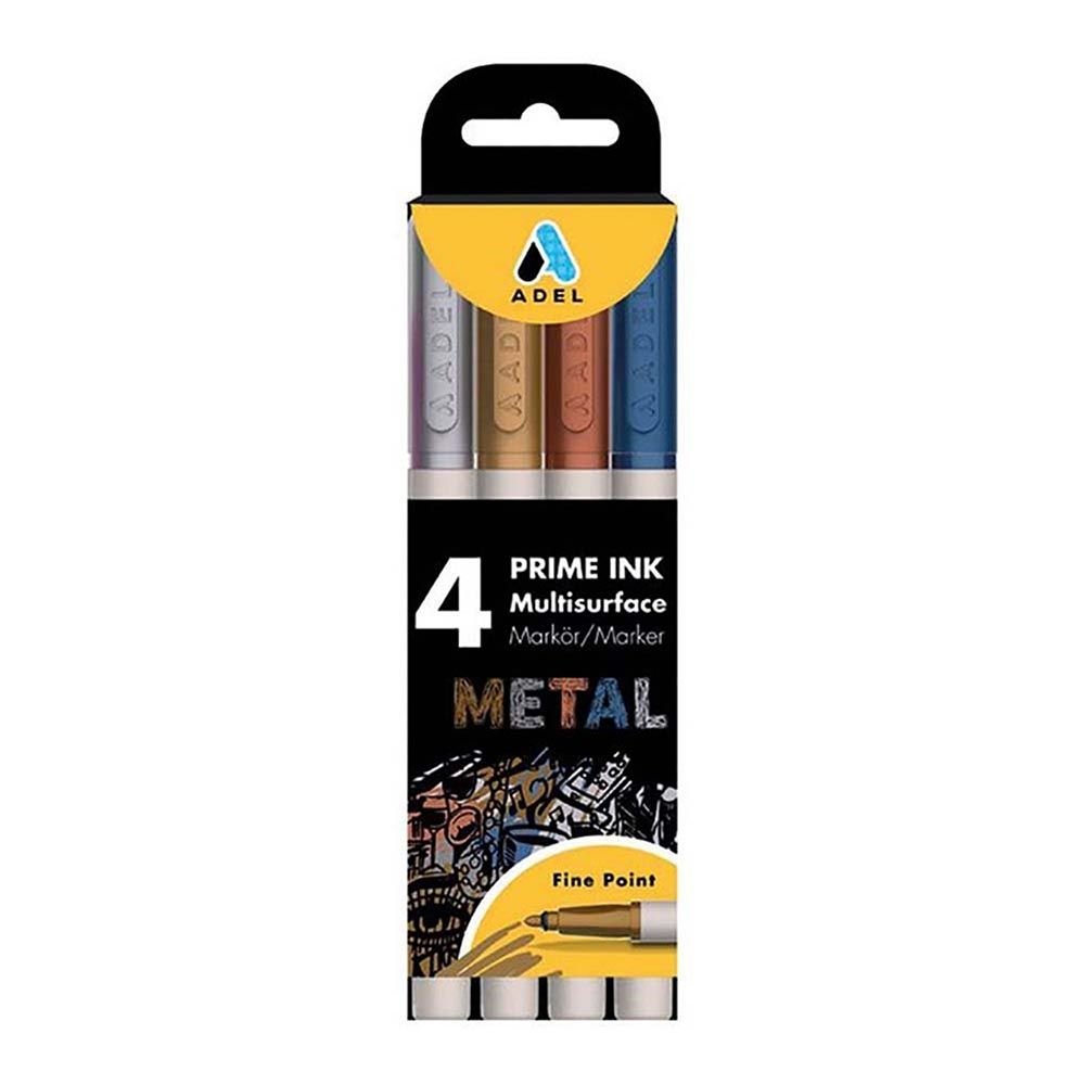 ADEL 000104 PRİME INK MULTİSURFACE 4'LÜ METALİK