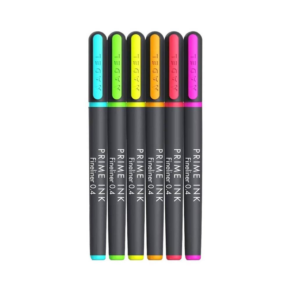 ADEL 000100 PRİME INK FİNELİNER 6'LI NEON