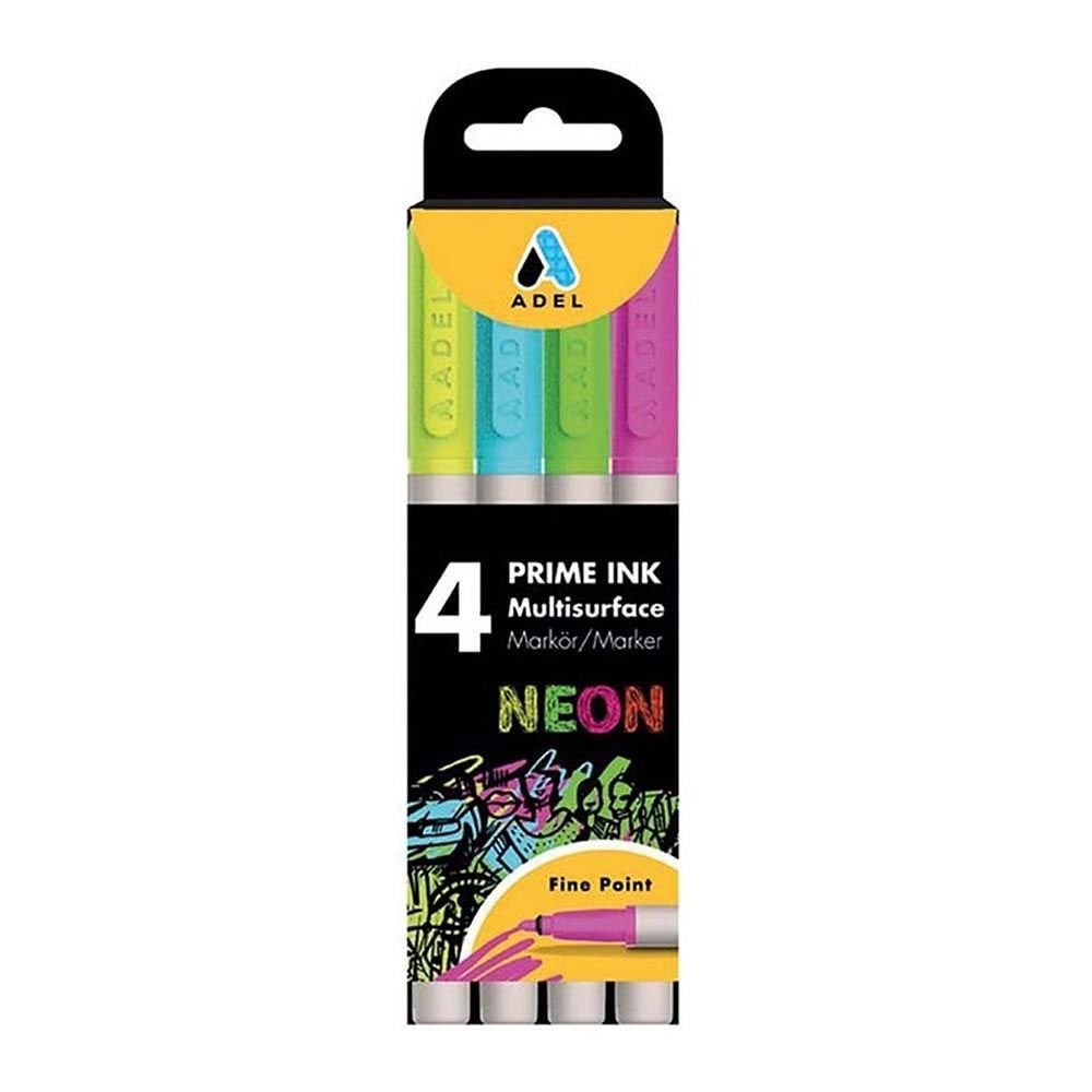 ADEL 000103 PRİME INK MULTİSURFACE 4'LÜ NEON