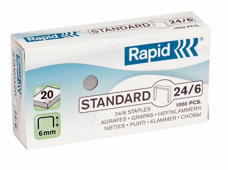 RAPİD 248556 ZIMBA TELİ NO:24/6 1M STANDART 20 Lİ KUTU
