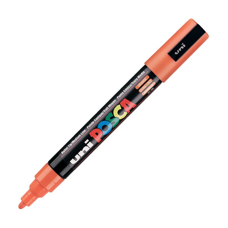 UNİ PC-5M POSCA POSTER MARKÖRÜ TURUNCU 6'LI KT.