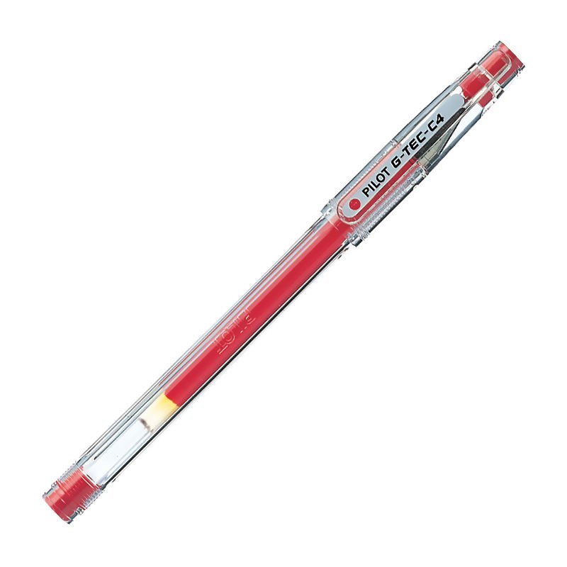 PİLOTBL-GC4-R  G-TEC C İĞNE UÇ KALEM 0.4 MM KIRMIZI 12'Lİ KT.