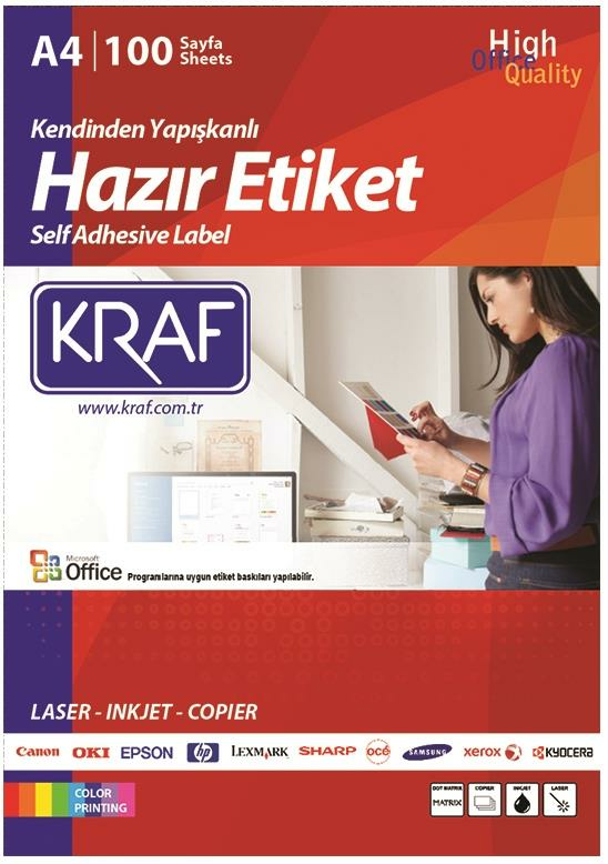 KRAF KF-2000 LASER ETİKET 210 X 297 MM
