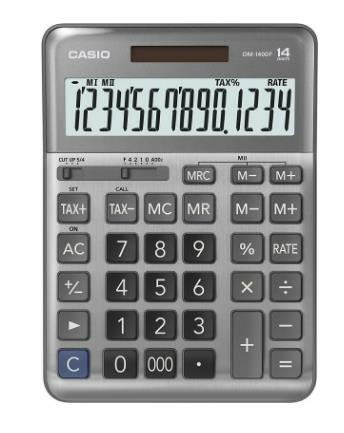 CASIO DM-1400 F HESAP MAKİNASI 14 HANE