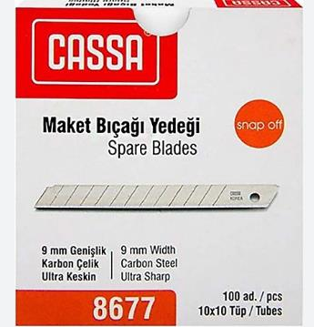 CASSA 8677 KORE MAKET BIÇAĞI YEDEĞİ 9MM