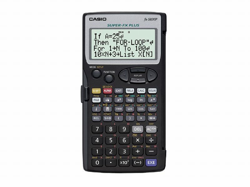 CASIO FX-5800 P HESAP MAKİNASI 12 HANE