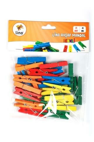 LİNO RBZ 038 AHŞAP MANDAL RENKLİ