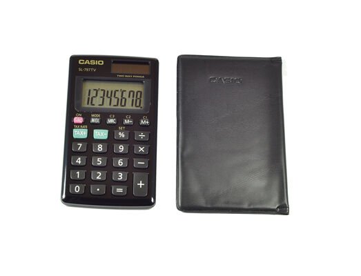 CASIO SL-797 TV HESAP MAKİNASI 8 HANE GOLD CEP