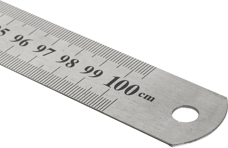 KRAF 500G ÇELİK CETVEL 100 CM INCH ÖLÇÜLÜ
