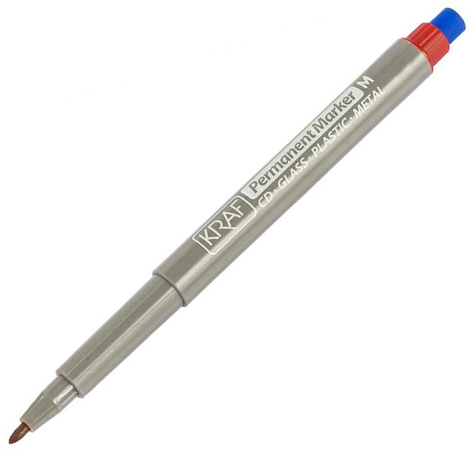 KRAF 260 ASETAT KALEMİ SİLGİLİ (M) 260 KIRMIZI 12'Lİ KUTU
