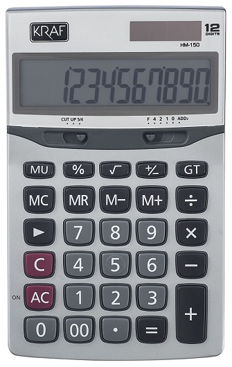 KRAF HM-150 HESAP MAKİNESİ MASAÜSTÜ 12 HANE