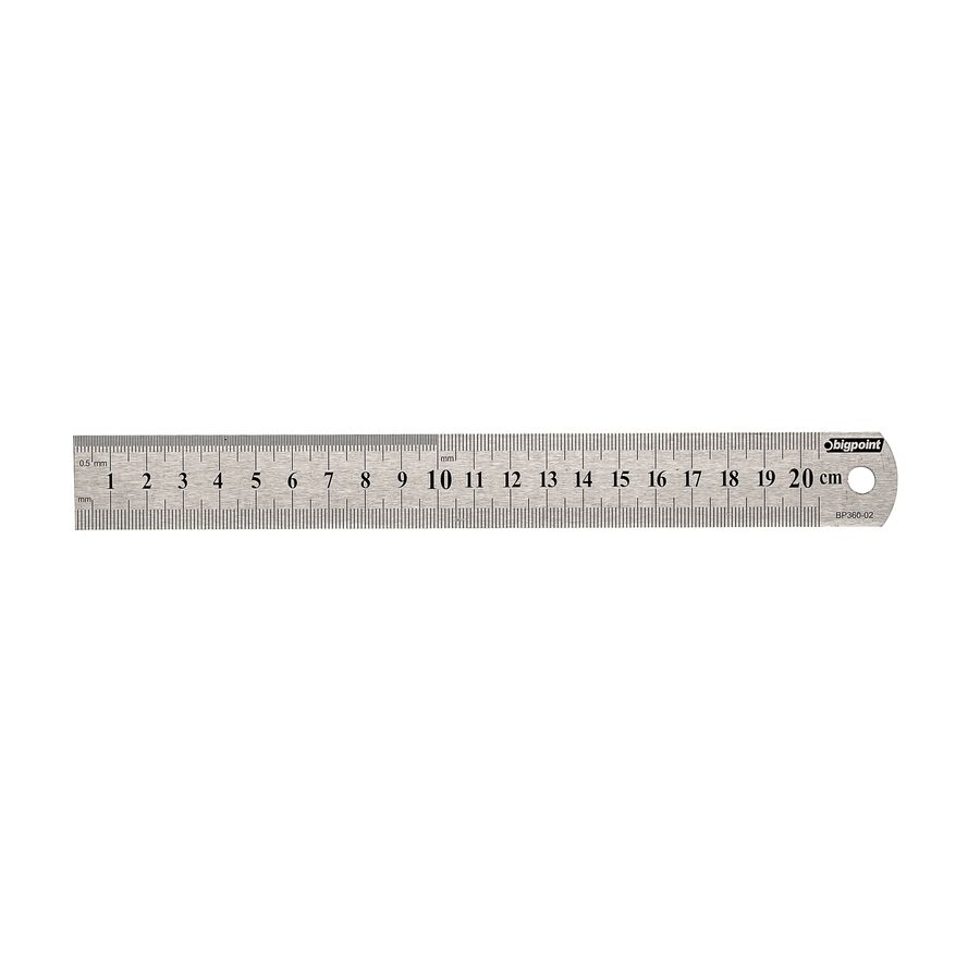 BİGPOİNT BP360-02 ÇELİK CETVEL 20 CM 12'Lİ KUTU