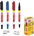 3A 1431 ÇİFT UÇLU CD KALEMİ KIRMIZI 12'Lİ KT.