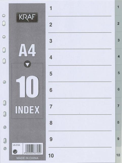 KRAF 1010 SEPARATÖR 1-10 RAKAM 30'LU