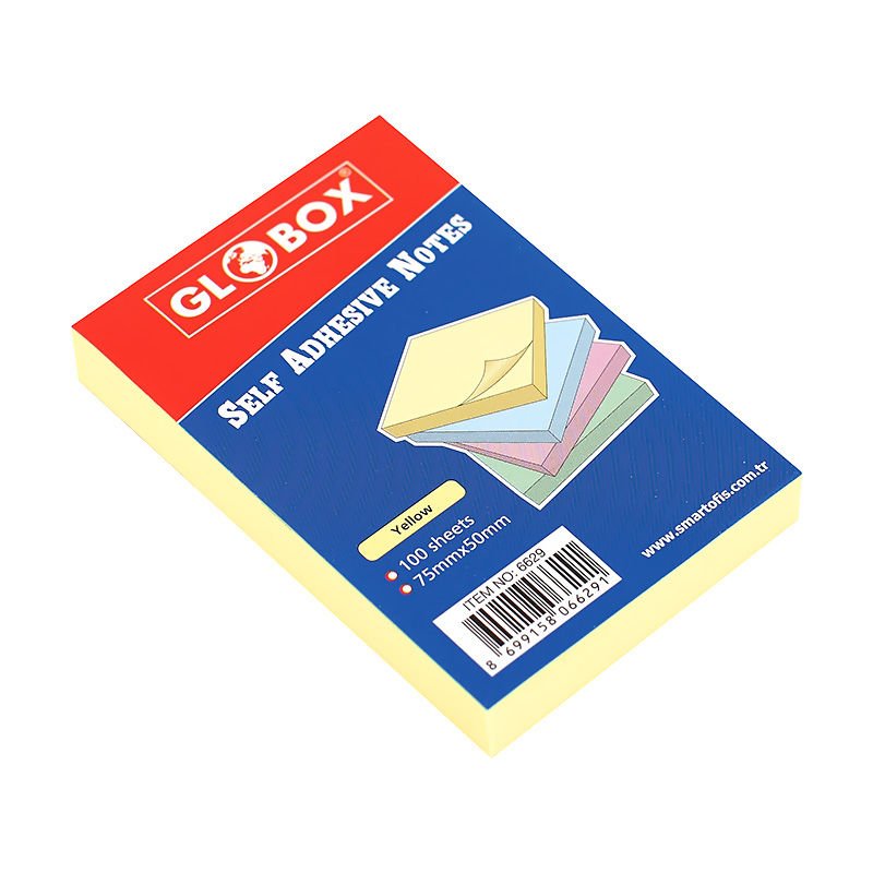 GLOBOX 6629 50x75 MM SARI 100 YAPRAK 12'Lİ KT.