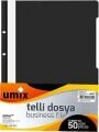 UMİX U1180P-SI-ECO A4 TELLİ DOSYA 50'Lİ SİYAH