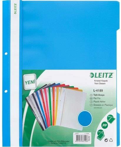 LEITZ 4189-30888 TELLİ DOSYA AÇIK MAVİ 10 LU