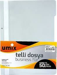 UMİX U1180P-BE PLUS A4 TELLİ DOSYA 50'Lİ BEYAZ
