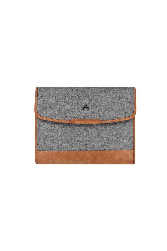 ÖNDER EXCLUSIVE 803-14 MOSKOVA MIKNATIS KAPAKLI ÖZEL EL VE EVRAK ÇANTASI KOYU GRİ